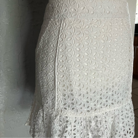 Pins And Needles Skirt Size 8 Urban Outfitters Floral Mini Skirt  Lace Lined - Picture 4 of 12